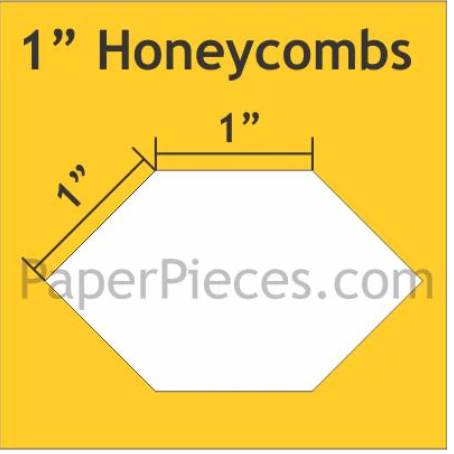 1" Honeycombs- Large Pack 600 pieces  Paper Pieces   