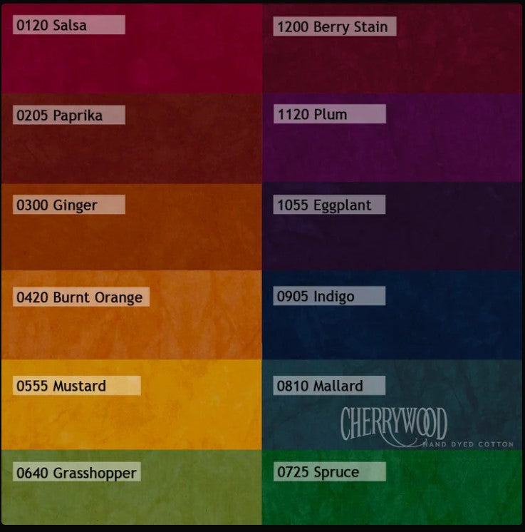 Cherrywood Color Wheel- Dark 12pc Fat Quarter Bundle Fabrics Cherrywood Fabrics   