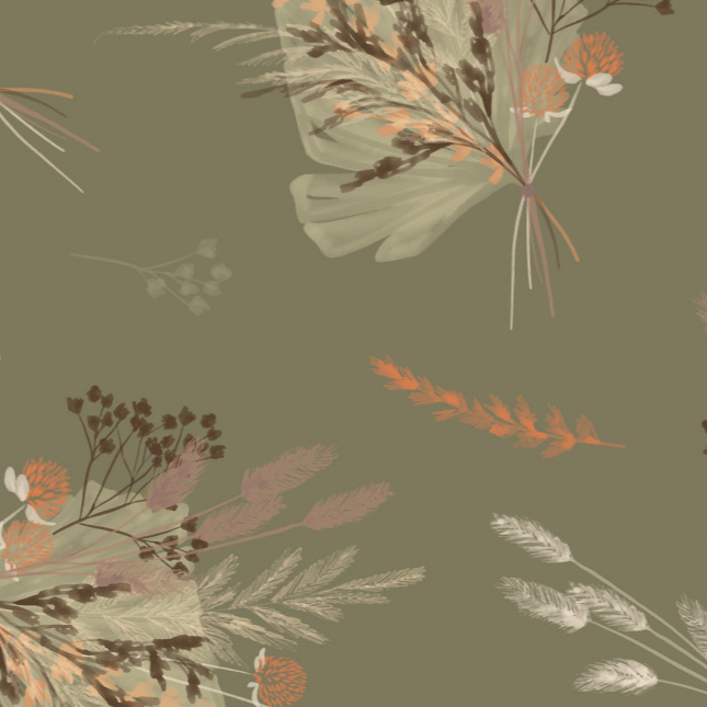 Whispering Grasslands Sweet Bundles Dark Sage 58240301-02 Fabrics Camelot