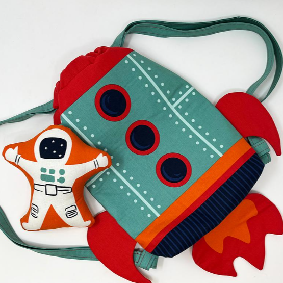 3-2-1 Blast Off Backpack Panel 20957-11 Fabrics Moda Fabrics