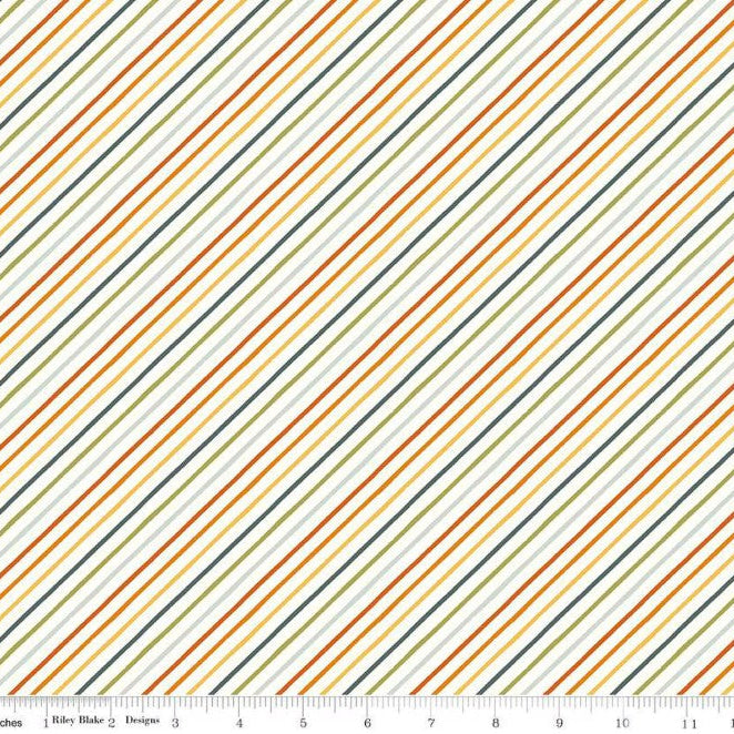 Happy Fall Days Stripes Multi C16346-Multi Fabrics Riley Blake