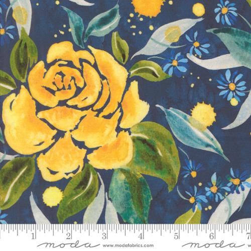 Sunshine Blue Skies Floral Lake 108021-12 - 108" Wide 1 YARD Fabrics Moda Fabrics