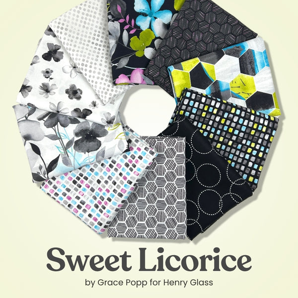 Sweet Licorice Half Yard Bundle, quilting fabric by Studio E Fabrics