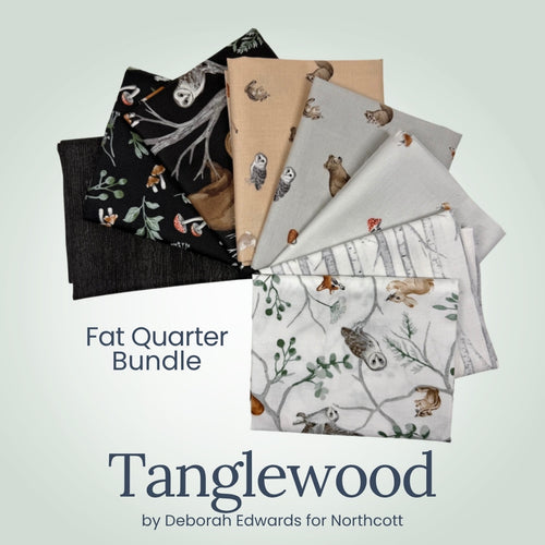 Tanglewood Fat Quarter Bundle, multicolor quilting fabric by Northcott