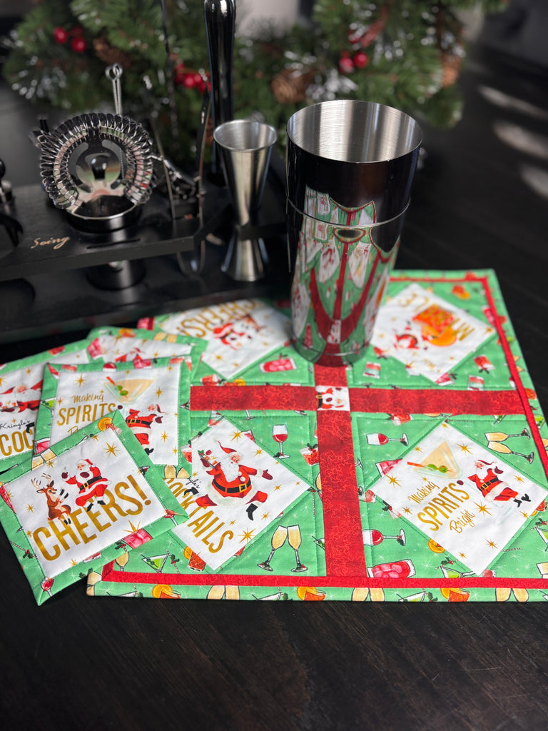 Advent 2025 Tipsy Topper and Coasters Pattern GE Designs