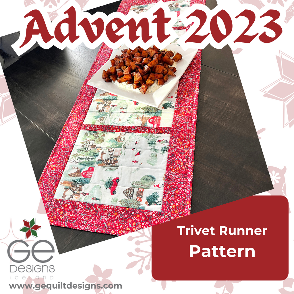 GEasy Trivet Runner - Quilt As You Go Pattern GE Designs   