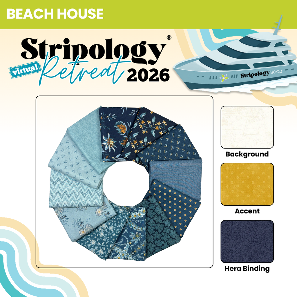 Stripology Virtual Retreat 2026 - Session 1 Fabrics GE Designs Retreat 2026 Kit - Beach House