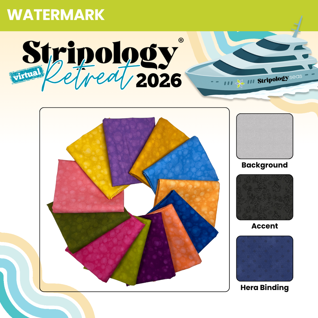 Stripology Virtual Retreat 2026 - Session 1 Fabrics GE Designs Retreat 2026 Kit - Watermark