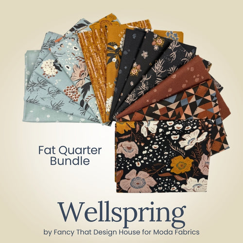 Wellspring Fat Quarter Bundle, multicolor quilting fabric by Moda Fabrics