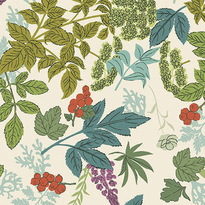 Nordic Summer Wild Flora Buttermilk 108" Wide