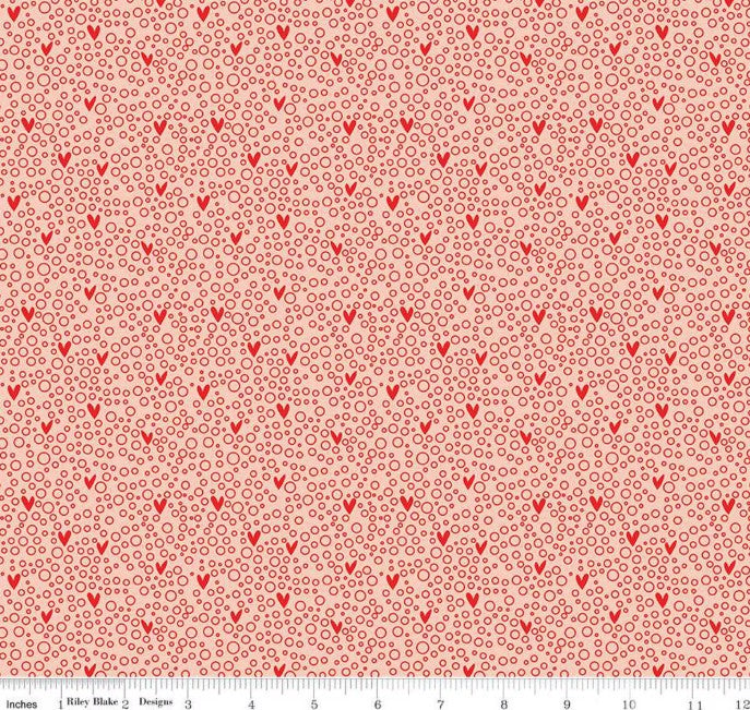 You and Me Dots Pink C15402-Pink Fabrics Riley Blake