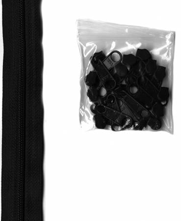 4 yards pf 16mm zipper- Black ZIPYD-105  By Annie   