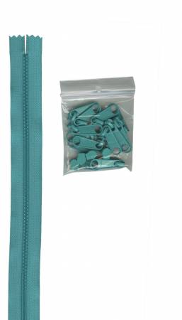 4 yards pf 16mm zipper- Turquoise ZIPYD-212  By Annie   