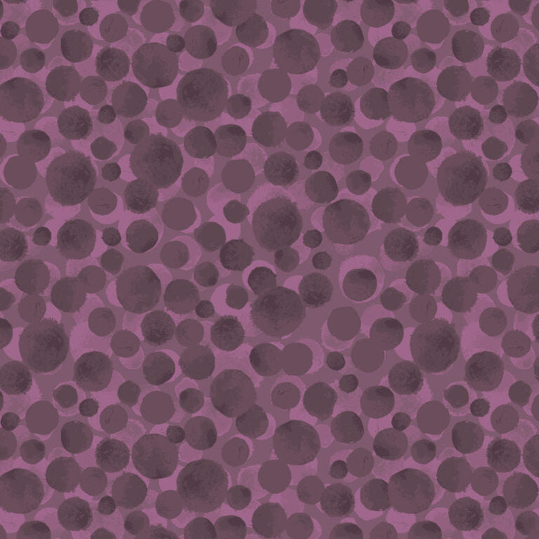 Bumbleberries Aubergine BBS5 Fabrics Lewis & Irene