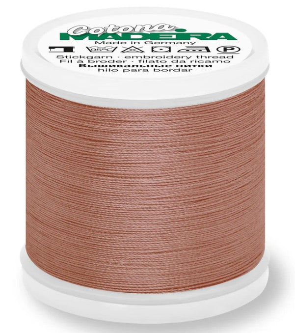 Madeira Cotona 30 - Premium Cotton Quilting & Sewing Thread, 614 Chocolate Brown Thread Madeira