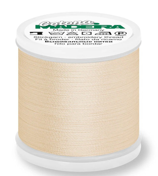 Madeira Cotona 30 - Premium Cotton Quilting & Sewing Thread, 674 Light Tan Thread Madeira