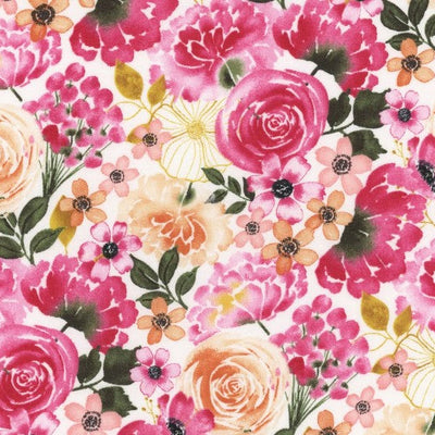 Peony Blossoms Packed Florals Multi 34713-138