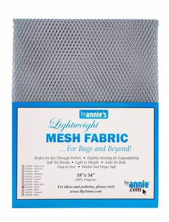 Lightweight Mesh Fabric - Pewter  Checker   