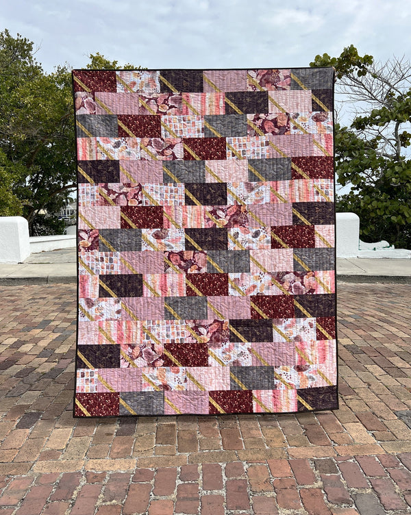 Dina, a finished quilt from the quilt along