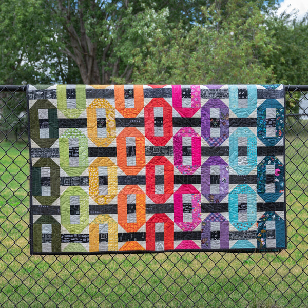 Strip Tease, a finished quilt from the quilt along