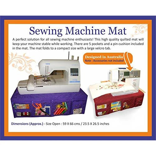 Sewing Machine Mat Red CA575R Storage & Bags Yazzii