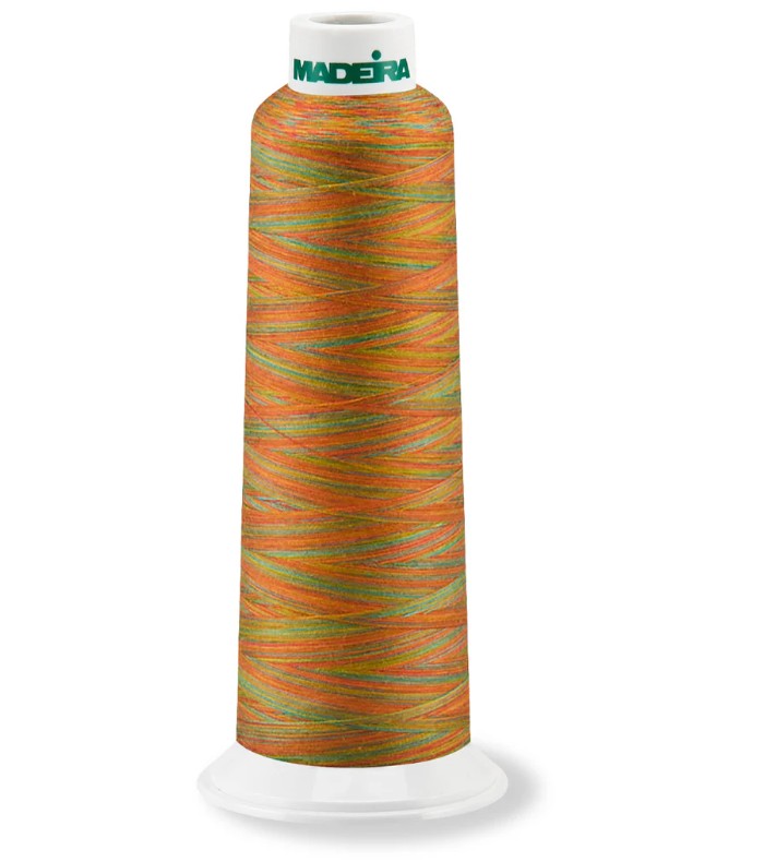 Madeira AeroQuilt 40 - Premium Longarm Quilting Thread, 9600 Sunset Variegated Thread Madeira