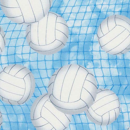 Volleyball Blue C7042 Fabrics Timeless Treasures   