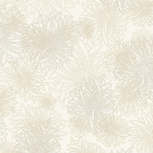 Floral Elements Vanilla Cream FE553 Fabrics Art Gallery
