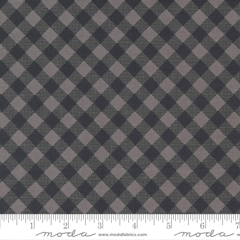 Diagonal Plaid Black Timber 55555 12 Fabrics Moda Fabrics   