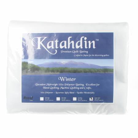 Katahdin Premium 100% Polyester Batting - Winter - 108in x 96in 223B-WHT Tool Checker   