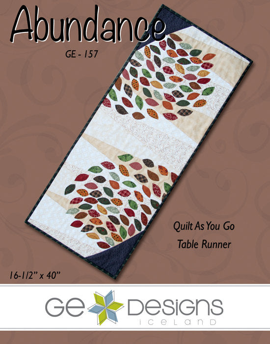 Abundance Table Runner Pattern Pattern GE Designs   