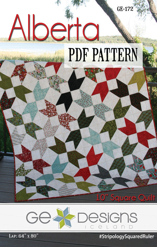 Alberta 10" Square Pattern PDF 172 Pattern GE Designs   