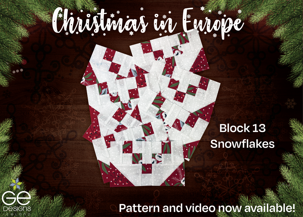 Christmas In Europe -BLOCK 13 Mystery BOM - pattern with video Pattern GE Designs   