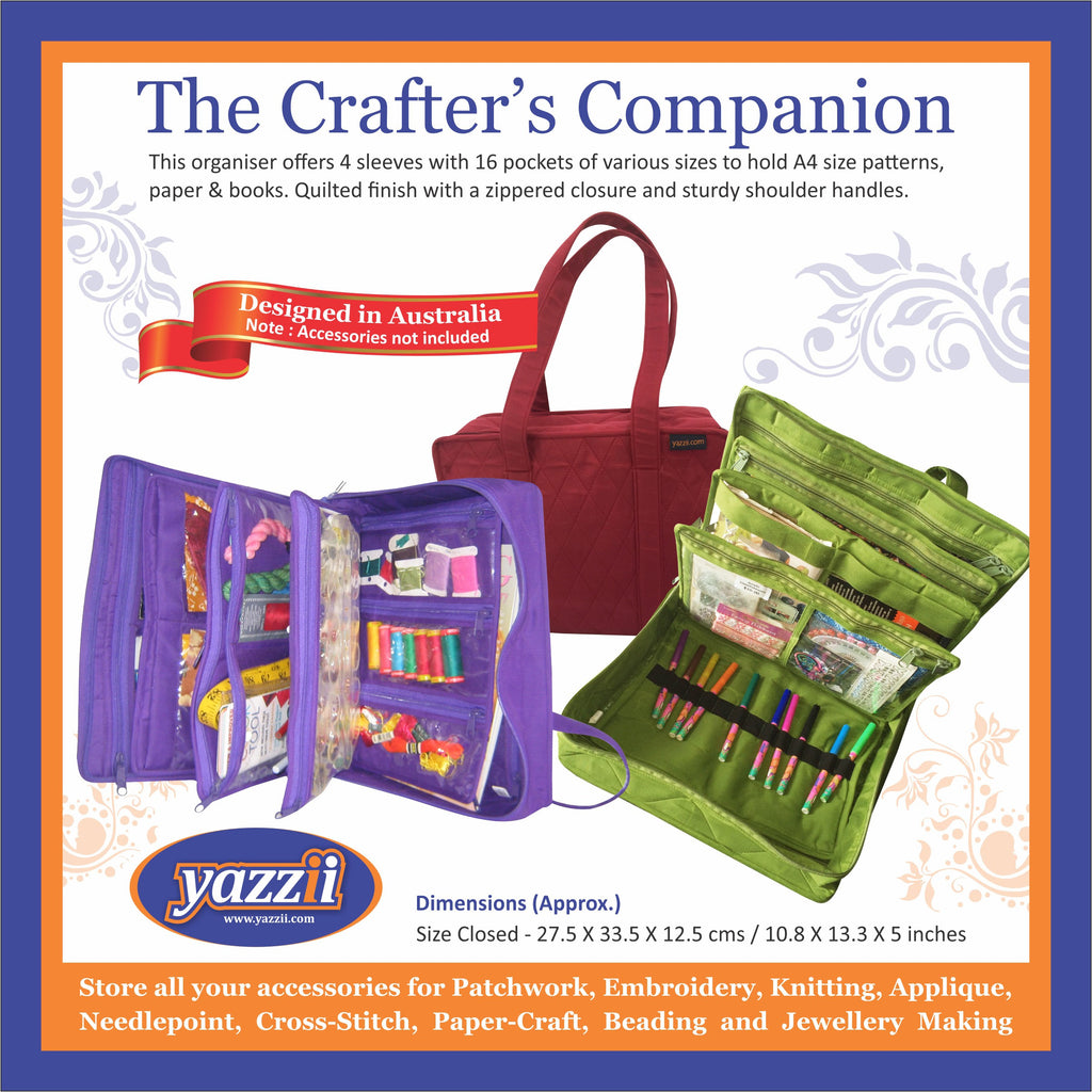 Yazzii Crafter's Companion Purple CA230P Storage & Bags Yazzii   