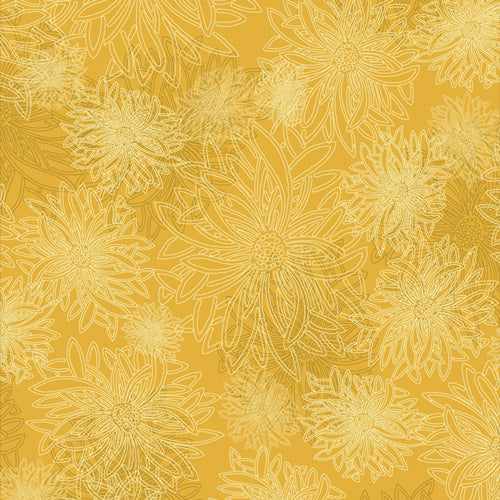Floral Elements Sunflower 506 Fabrics Art Gallery   