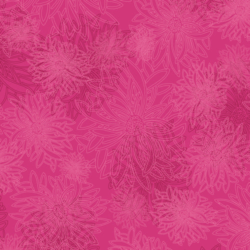 Floral Elements Fuchsia 536 Fabrics Art Gallery   