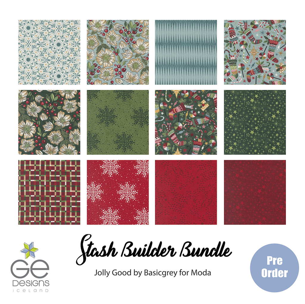 Jolly Good Stash Builder Bundle Fabrics GE Designs   
