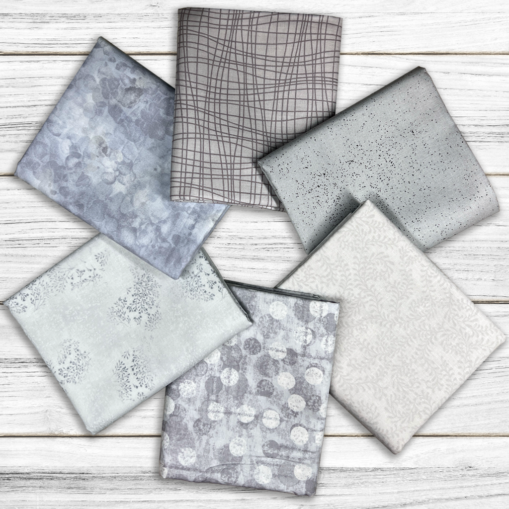 Mystery Basic Grey Stash Builder Bundle Fabrics GE Designs   