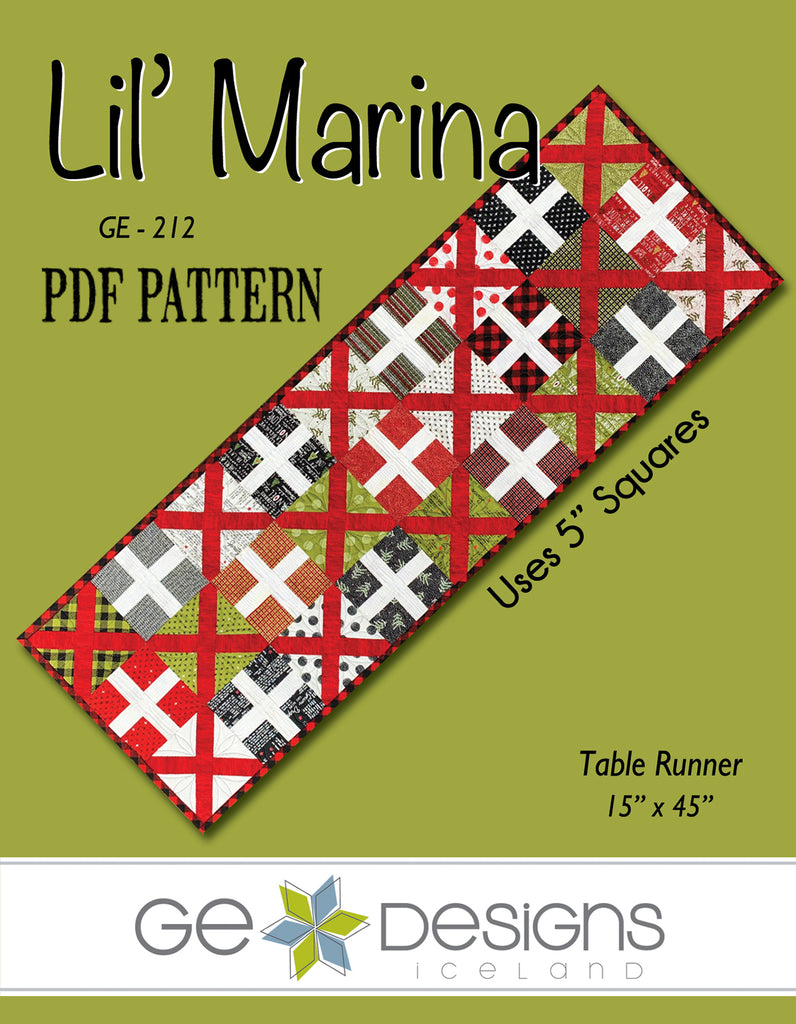 Lil' Marina - PDF Table runner pattern 212 Pattern GE Designs   