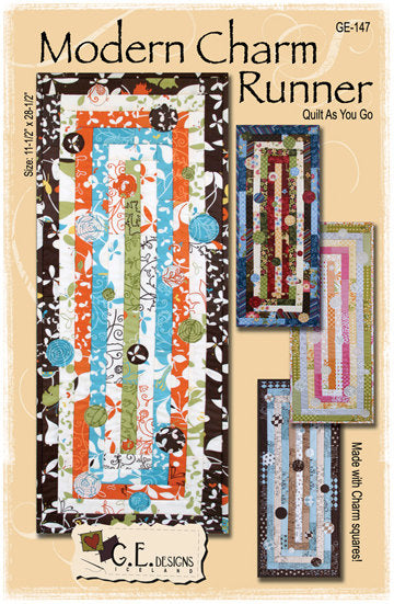 Modern Charm Runner Pattern 147 Pattern GE Designs   