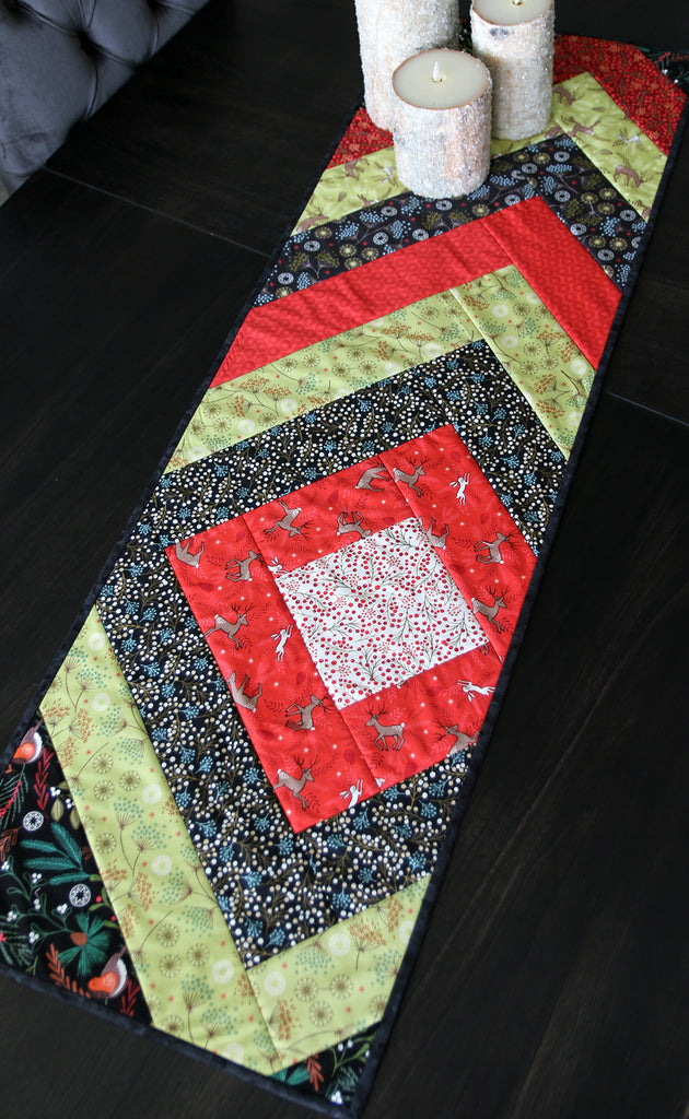 Off Kilter Table runner - Pattern and Video Class Pattern GE Designs   