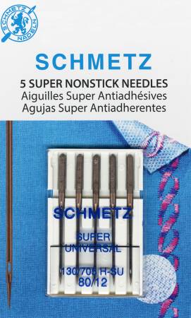 Schmetz Non Stick Sewing machine needles size 80/12 4502 Tool Checker   