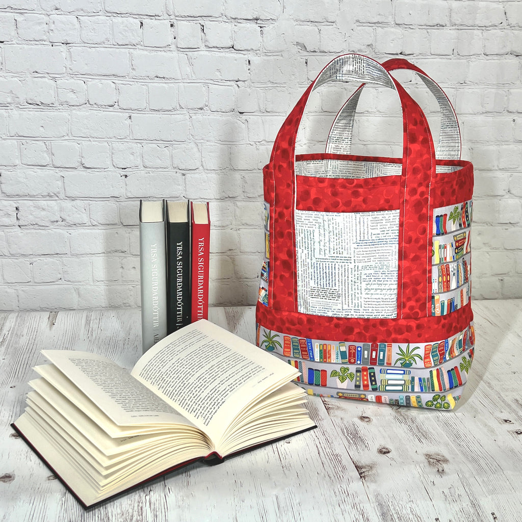 Summer Reading Book Bag - Pattern and video class Pattern GE Designs   