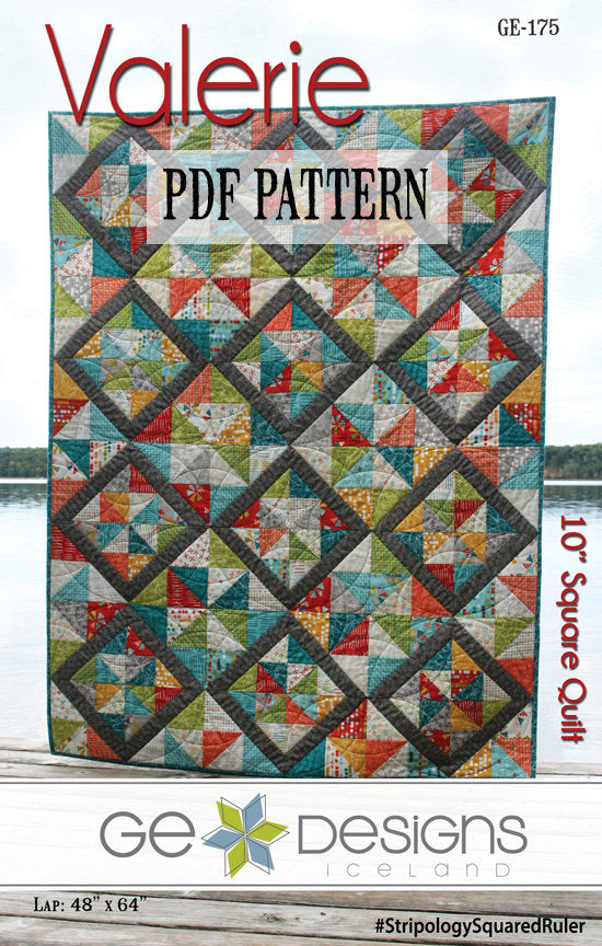 Valerie 10" square Pattern PDF Pattern GE Designs   