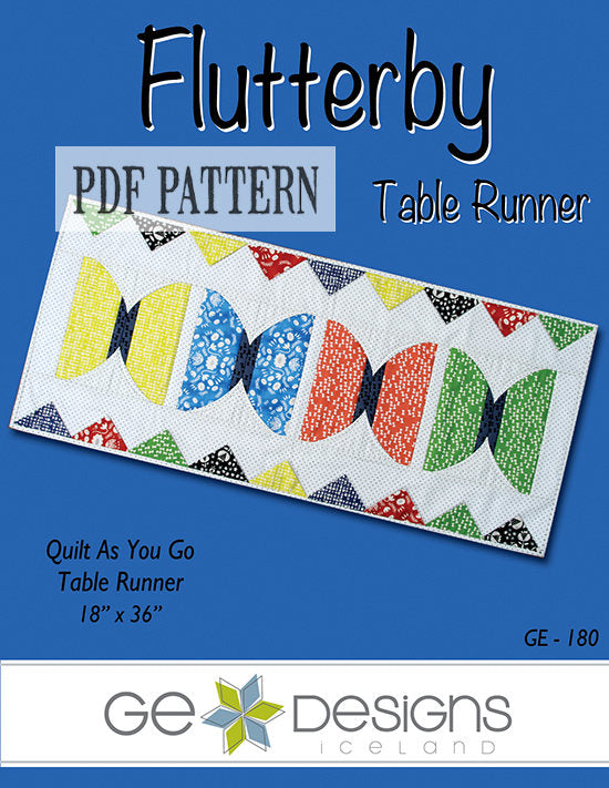 Flutterby Table Runner Pattern PDF 180 Pattern GE Designs   