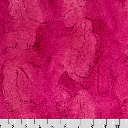 Luxe Cuddle Hide Magenta 60" MK-TH-0024  - 3 YARD Fabrics Shannon Fabrics   